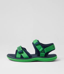 202791 FINN JNR CK GREEN NAVY SMOOTH