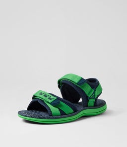 202791 FINN JNR CK GREEN NAVY SMOOTH
