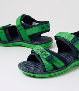 202791 FINN JNR CK GREEN NAVY SMOOTH