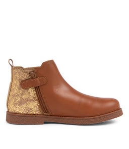 202916 CHELSEA II JNR CK TAN GOLD DISTRESS LEATHER SYNTHETIC