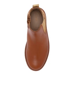 202916 CHELSEA II JNR CK TAN GOLD DISTRESS LEATHER SYNTHETIC