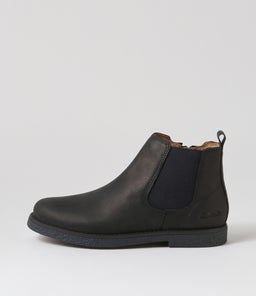 202916 CHELSEA II JNR CK NAVY WAXY LEATHER