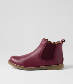 202916 CHELSEA II JNR CK MAROON LEATHER