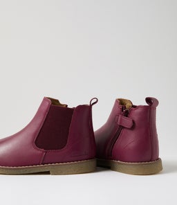 202916 CHELSEA II JNR CK MAROON LEATHER