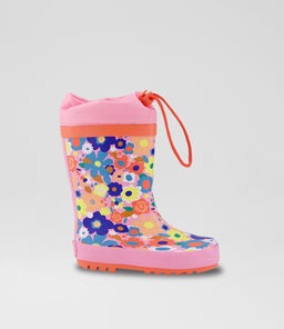 PUDDLES JUNIOR CK PINK MULTI RUBBER