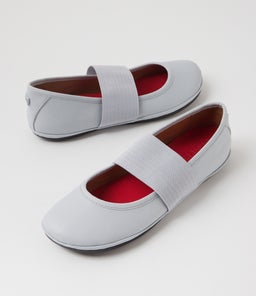 21595 RIGHT NINA CM LT PASTEL GREY LEATHER