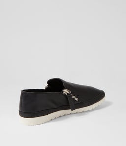 ASHLI DF BLACK LEATHER LIZARD