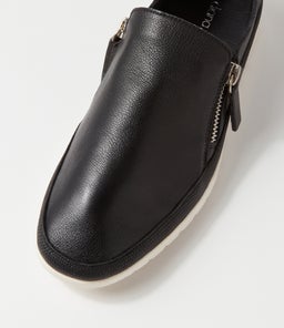 ASHLI DF BLACK LEATHER LIZARD