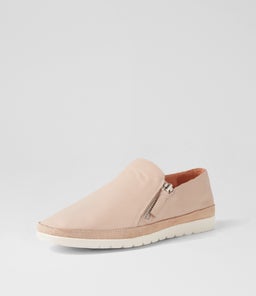 ASHLI DF NUDE LEATHER LIZARD