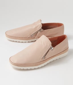 ASHLI DF NUDE LEATHER LIZARD