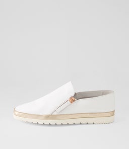 ASHLI DF WHITE ROSE GOLD LEATHER