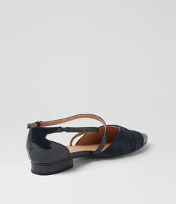 DALBA DF NAVY PATENT SUEDE