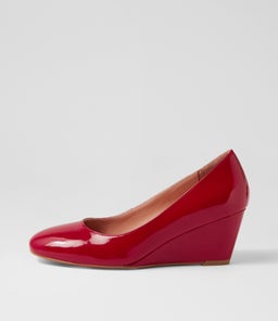 LESPIE DF DEEP RED PATENT LEATHER