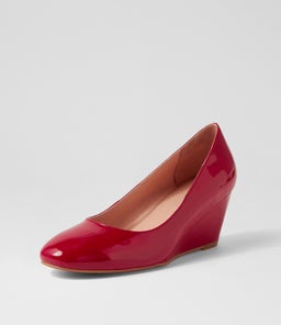 LESPIE DF DEEP RED PATENT LEATHER