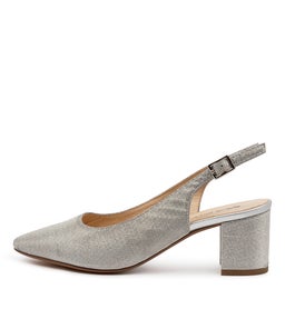 LUCINE DF SILVER METALLIC SUEDE
