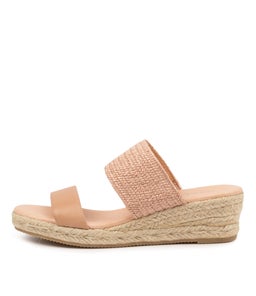 RENAYA DF NATURAL LATTE LEATHER WOVEN