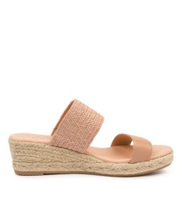 RENAYA DF NATURAL LATTE LEATHER WOVEN