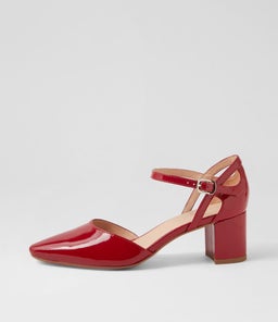 LOCTAVIA DF DEEP RED PATENT LEATHER