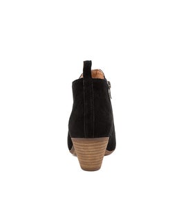 ISHAR DF BLACK NATURAL HEEL SUEDE