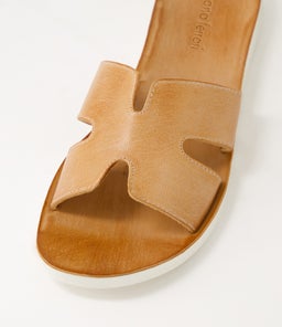 NOKKER DF DK TAN WHITE SOLE LEATHER