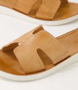 NOKKER DF DK TAN WHITE SOLE LEATHER