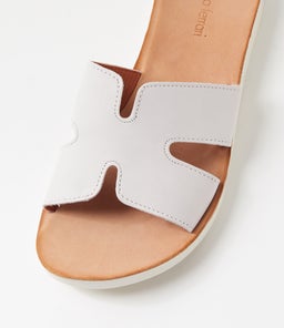 NOKKER DF WHITE WHITE SOLE LEATHER
