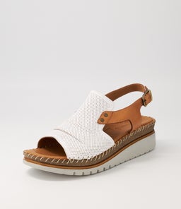 ILIANA DF WHITE TAN LEATHER