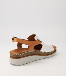 ILIANA DF WHITE TAN LEATHER