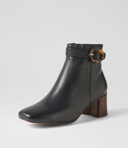 CADEO DF NAVY DK BROWN HEEL LEATHER