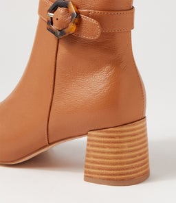 CADEO DF DK TAN NATURAL HEEL LEATHER