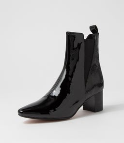 LARLOT DF BLACK BLACK LIZARD PATENT LEATHER