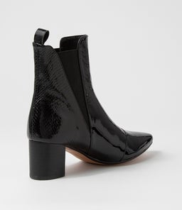 LARLOT DF BLACK BLACK LIZARD PATENT LEATHER