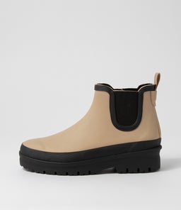 EVERLANE DF TAUPE BLACK SOLE GUMBOOT