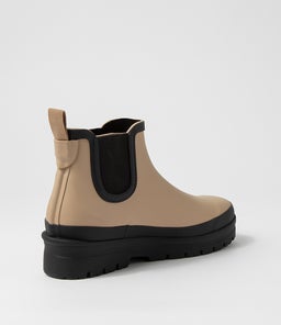 EVERLANE DF TAUPE BLACK SOLE GUMBOOT
