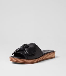 ALINAH DF BLACK NATURAL SOLE LEATHER