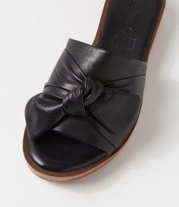 ALINAH DF BLACK NATURAL SOLE LEATHER