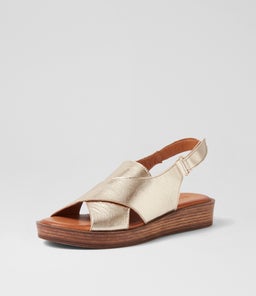 ANETT DF PALE GOLD LEATHER