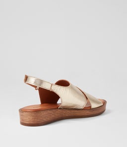 ANETT DF PALE GOLD LEATHER