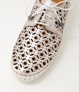 ALABELA DF ROSE GOLD WHITE SOLE LEATHER