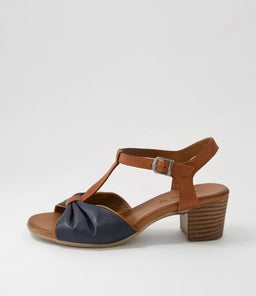 EMIN DF NAVY TAN LEATHER