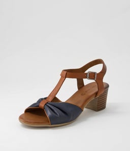 EMIN DF NAVY TAN LEATHER