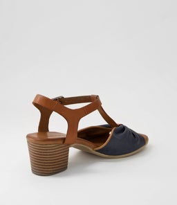 EMIN DF NAVY TAN LEATHER