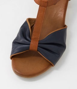 EMIN DF NAVY TAN LEATHER