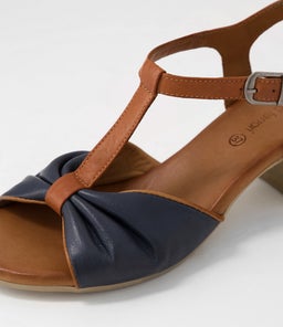 EMIN DF NAVY TAN LEATHER