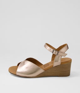 PADINE DF ASH METALLIC LEATHER