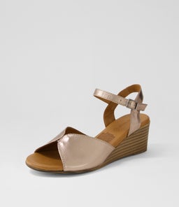 PADINE DF ASH METALLIC LEATHER