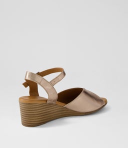 PADINE DF ASH METALLIC LEATHER