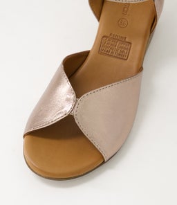 PADINE DF ASH METALLIC LEATHER