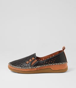 YASON DF BLACK TAN LEATHER