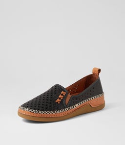 YASON DF BLACK TAN LEATHER
